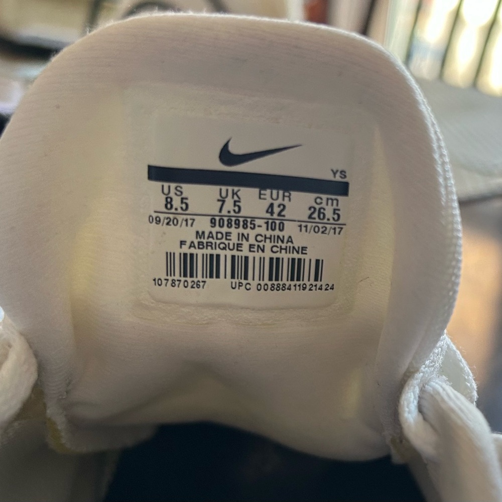 Nike Flex White Gray and Tan